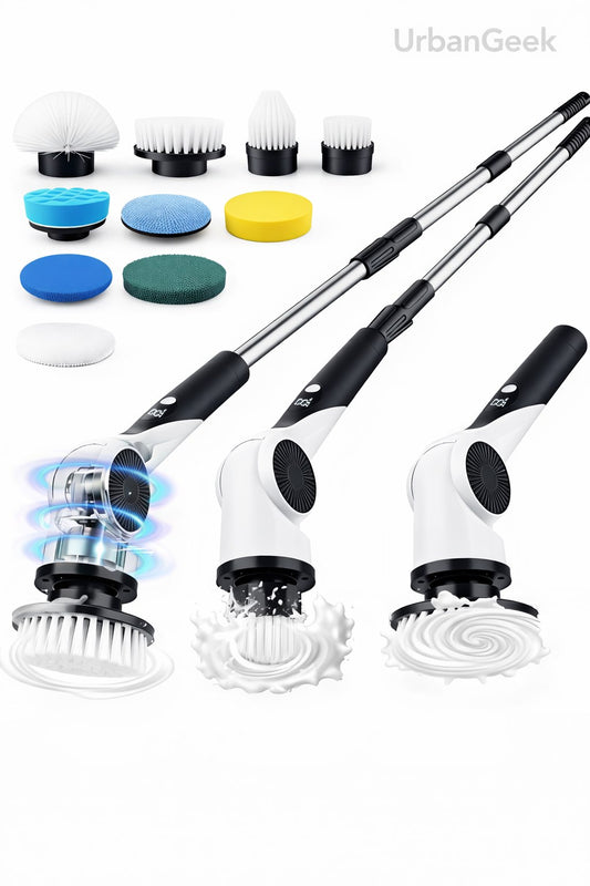 Electric Spin Scrubber – 400RPM Powerful Cleaning Brush For Bathroom, Tiles, Glass & Kitchen