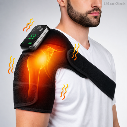 Heated Vibration Knee Massager | 5-Level Heat + 3 Massage Modes | Rechargeable Cordless