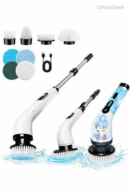 Electric Spin Scrubber – 400RPM Powerful Cleaning Brush For Bathroom, Tiles, Glass & Kitchen