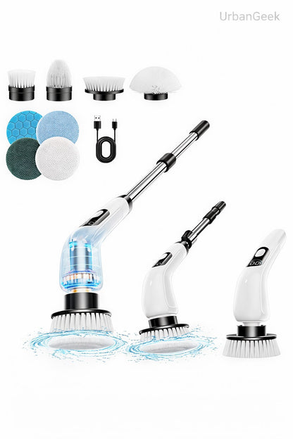Electric Spin Scrubber – 400RPM Powerful Cleaning Brush For Bathroom, Tiles, Glass & Kitchen